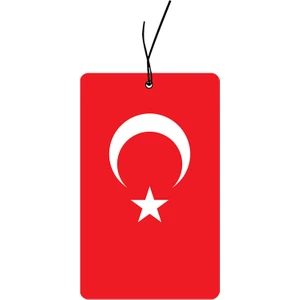 Türk Bayrağı Tasarımlı Dekoratif Oto Araç Kokusu ve Aksesuarı