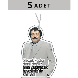 5 Adet Müslüm Baba Hevesimiz Kalmadı Tasarımlı Araba Kokusu, Oto Araç Kokusu