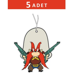 5 Adet Yosemite Sam Tasarımlı Araba Kokusu, Oto Araç Kokusu