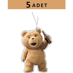 5 Adet Ayı Ted Tasarımlı Araba Kokusu, Oto Araç Kokusu