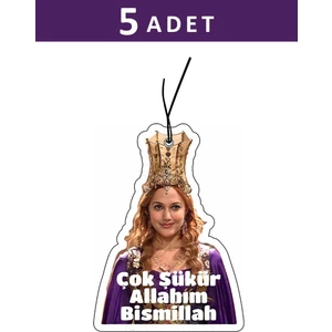 5 Adet Hürrem Sultan Tasarımlı Araba Kokusu, Oto Araç Kokusu