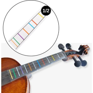 1-2 Şeffaf Çıkartma Keman-Nota-Etiket-Kolay Öğrenme-Sticker-Klavye-Çıkartma-Violin-Keman Aksesuar Kolayçalma