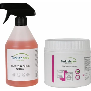 Ayakkabı ve Kumaş Temizleme Spreyi 500ML + Organik Bio Çamaşır ve Bulaşık Leke Çıkarıcı Toz 500 gr
