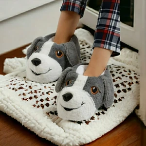 Yüksek Kalite Yumuşak Taban Sevimli Köpek Ev Terliği-Botu Panduf