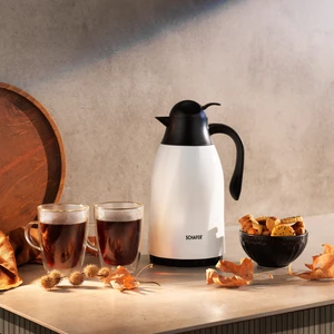 Kitchenhouse 1,3 L Cam Termos-Beyaz