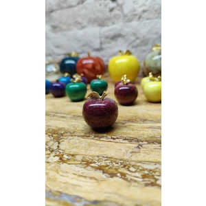 Mermer Elma Biblo Süs Eşyası Mini Boy 3cm