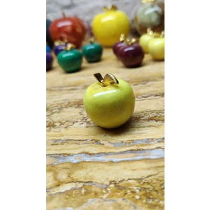 Mermer Elma Biblo Süs Eşyası Mini Boy 3cm