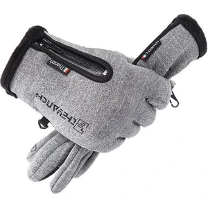 Kış Eldiven Su Geçirmez Termal Dokunmatik Ekran Termal Rüzgar Geçirmez Sıcak Eldiven Soğuk Hava Koşu Spor Yürüyüş Kayak Eldiven (Yurt Dışından)