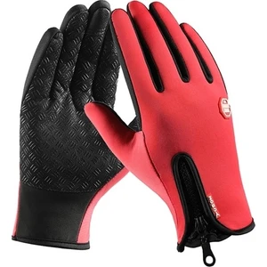 Kış Eldiven Su Geçirmez Termal Dokunmatik Ekran Termal Rüzgar Geçirmez Sıcak Eldiven Soğuk Hava Koşu Spor Yürüyüş Kayak Eldiven (Yurt Dışından)