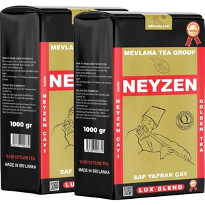Neyzen Çay 2 x 1000 G - Saf Yaprak Çay Sri Lanka Efsanesi Mevlana Tea Group Siyah Dökme Çay