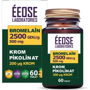 Bromelain (2500 Gdu/g) ve Krom Pikolinat - 60 Tablet