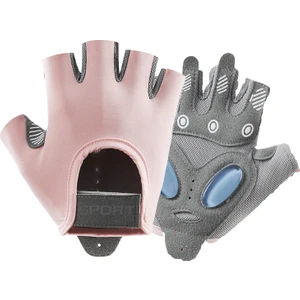 Spor Eldivenleri Kadın Yoga Fitness Egzersiz Kaymaz Şok Emici Yarım Parmak Eldiven (Yurt Dışından)