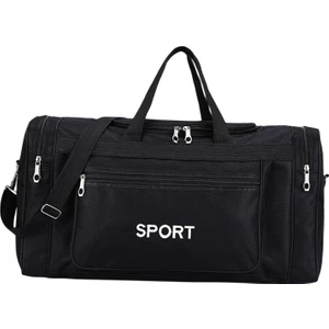 Kadınlar ve Erkekler Için Taşınabilir Spor Çantası Ayarlanabilir Askı Eğitim Balıkçılık Spor Salonu Siyah (Yurt Dışından)