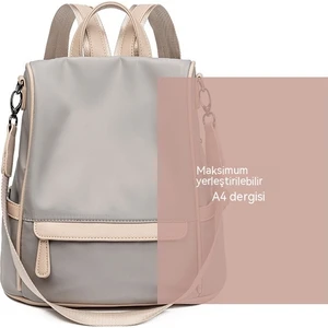 FastDeal Store Oxford Kumaş Sırt Çantası Kadın 2022 Yeni Moda Trendi Vahşi Seyahat Büyük Kapasiteli Okul Çantası Bayan Sırt Çantası (Yurt Dışından)