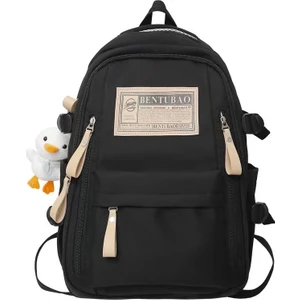 Pvc Yeni Stil Üniversite Öğrencileri Basit Seyahat Bilgisayar Sırt Çantası Lise Ortaokul Öğrencileri Büyük Kapasiteli Okul Çantası (Yurt Dışından)