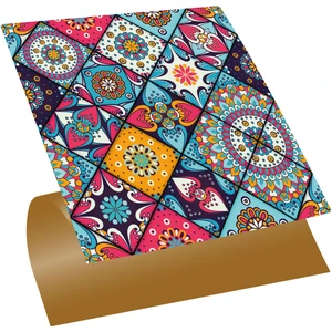 Kendinden Yapışkanlı Pembe Karo Desenli Pvc Karo 30X30 cm (4 Adet) 0,36 M2