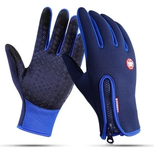 Kış Eldiven Su Geçirmez Termal Dokunmatik Ekran Termal Rüzgar Geçirmez Sıcak Eldiven Soğuk Hava Koşu Spor Yürüyüş Kayak Eldiven (Yurt Dışından)