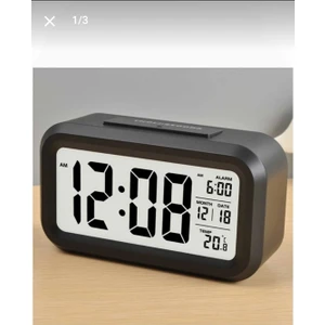 MR Shopping LCD Ekran Dijital Pilli Işıklı Alarmlı Masaüstü Çalar Saat