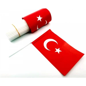 Battal Boy Çıtalı Kağıt Türk Bayrağı 40'lı