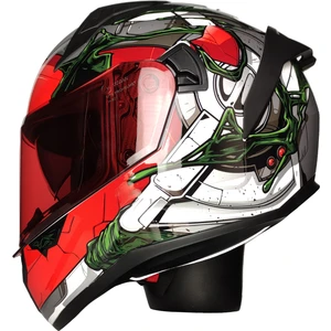 Mts M-801-SNAKE War Güneş Vizörlü Kask (Kırmızı Camlı)
