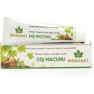 Propolis, Çay Ağacı ve Misvaklı Katkısız Doğal Diş Macunu 100 ml