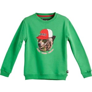Bad Bear Rabel Crewneck Kids Green Yeşil Baskılı Çocuk Sweatshirt