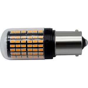 Tiger Marketing P21W 144 Ledli Ultra Parlak Geri Vites Park Ampül Tek Duy Turuncu  (2 Adet)