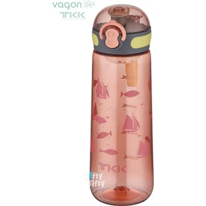 Tkk 550 ml Rahat Içim(Pipetsiz) Bpa Içermeyen Taşıma Askılı Tritan Su Matarası FFTKK1005-550ML