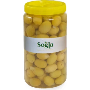 Soğla Bereketli Topraklar Doğal Sarımsak Dolgulu Yeşil Zeytin 1000 gr