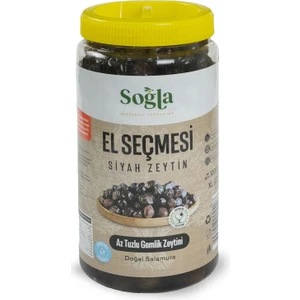 Soğla Bereketli Topraklar Doğal El Seçmesi 201-230 Kalibre Siyah Zeytin 1000 gr