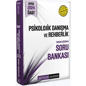 Pegem Akademi Yayıncılık 2024 KPSS ÖABT Psikolojik Danışma ve Rehberlik Tamamı Çözümlü Sor