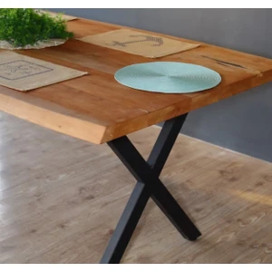 4K Home Design Metal Masa Ayakları Retro Çapraz Model Ayak Ev Ofis Dekoratif Çalışma Yemek Bilgisayar Masası Ayağı 70 cm