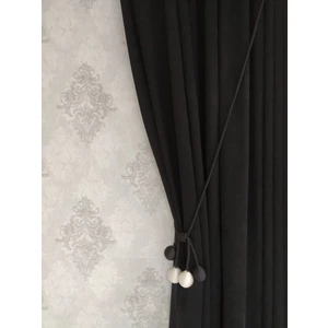 Nish Perde Fon Perde Tavan Bağlama Top Broçol Iki Adet