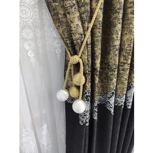Nish Perde Fon Perde Tavan Bağlama Top Broçol Iki Adet