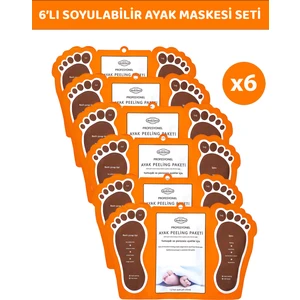 Çorap  Tipi  Ayak  Peeling  Maskesi 6'lı