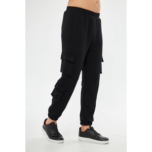 giyadda  Siyah Jogger Kargo Cepli Pantolon - Eşofman Altı