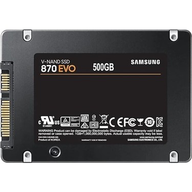 Samsung 870 Evo 500GB 560-530MB SSD Fiyatı - Taksit Seçenekleri