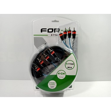 For-x Amfi Rca Kablosu – 4 Giriş 4 Çıkış – For-X %100 Bakır Fiyatı