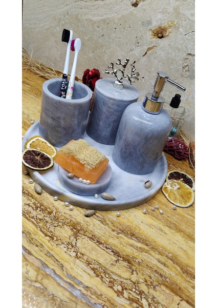 Mermer 5 Parça Banyo Seti 5'li Krom Detay Çeşitleri fiyatları