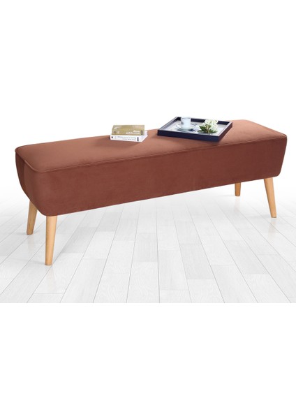 Lorence Home Dunel Bench Puf Kiremit