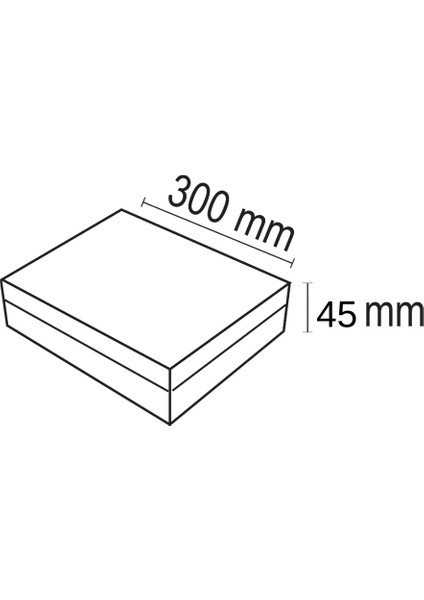 48 Watt Yeni Nesil Sıva Üstü Kare LED Panel Armatür (Beyaz Işık)