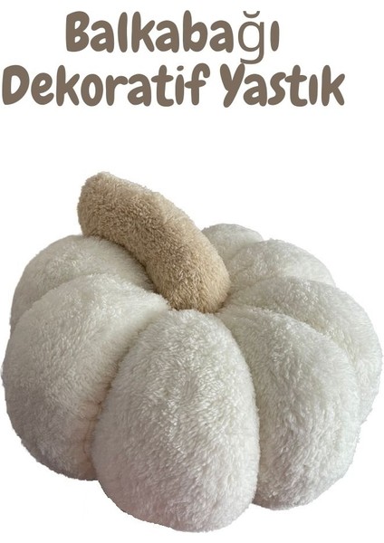 Happyteks Dekoratif Kırlent Bal Kabak Görünümlü Yastık Hallowen Yılbaşı Yastık