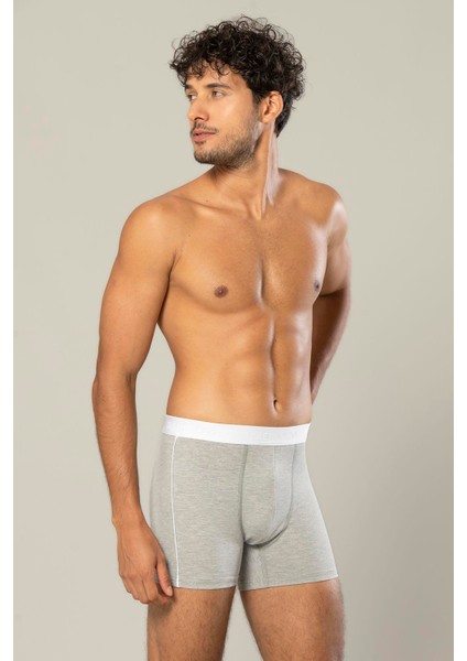 Erdem Gri Melanj Pamuk Elastan Uzun Boxer 1417 fiyatları