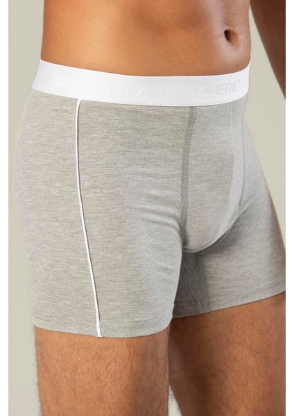 Erdem Gri Melanj Pamuk Elastan Uzun Boxer 1417 fırsatları