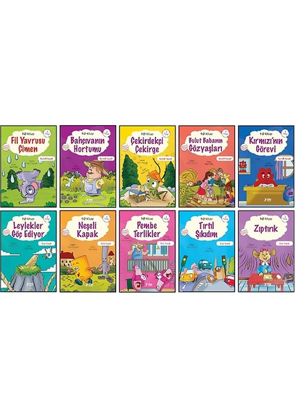 1. Sınıf Öykülerle Doğa ve Çevre Seti 10 Kitap fiyatları