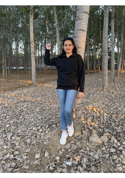 Fermuarlı Polo Yaka Kazak/ Sweatshirt indirimleri