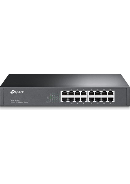 Omada TL-SF1016DS, 16 Port, Megabit, Metal Kasa, Yönetilemez, Masaüstü/rackmount Switch
