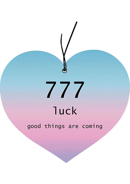 777 Aldım, Kabul Ettim, Luck, Good Things Are Coming Tasarımlı Cool Oto Araç Kokusu ve Aksesuarı