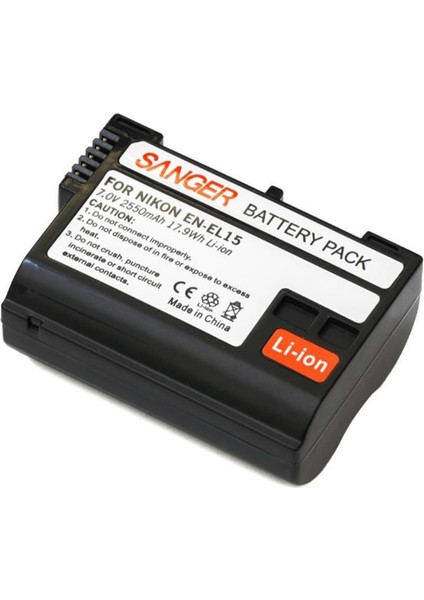 Nikon D7200, Uyumlu EN-EL15 Batarya