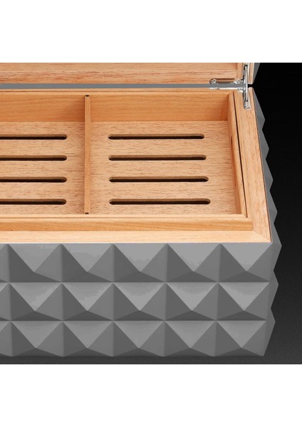 Colibri Grand Quasar Humidor Puro Kutusu Gunmetal 120'S